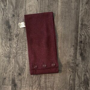 Patagonia Infinity Scarf with Buttons - Burgundy - One Size